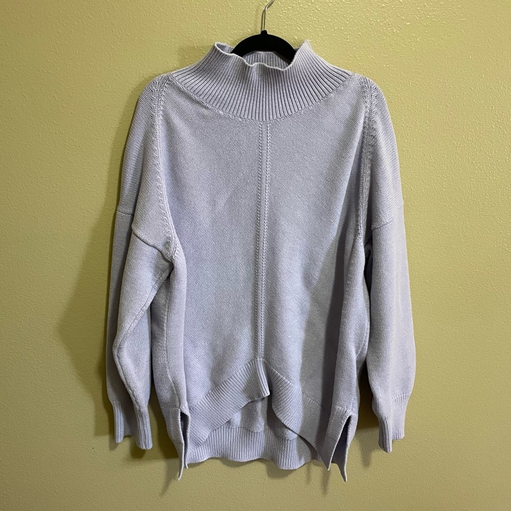 Maeve Anthropologie Lilac Crystal Tunic Sweater Size XL